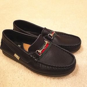 Made in Spain Leather moccasins for boys. Size11.5